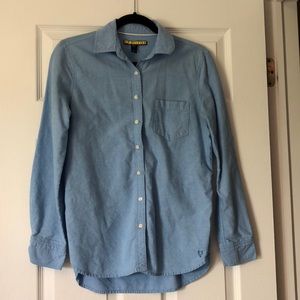 LIGHT BLUE PRINCE & FOX BUTTON DOWN LONG-SLEEVE
